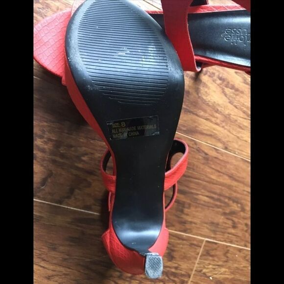 Charlotte Russe Orange 5” Ultra High Heels - Size 8 - Picture 8 of 11
